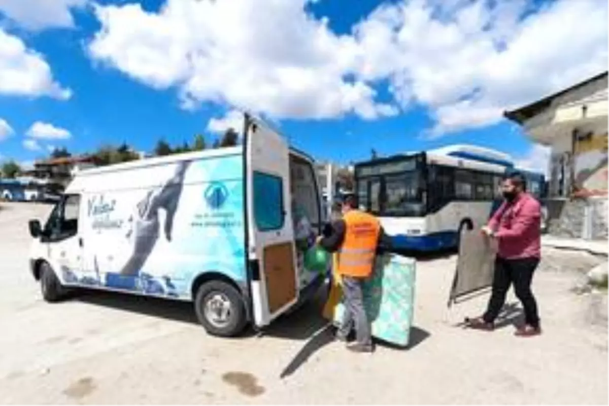 Altındağ Belediyesinden otobüs durağında yaşayan İsmigül Şahin'e sıcak yuva