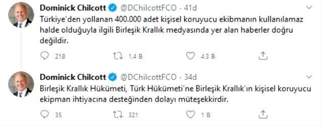 İngiliz Büyükelçi'den Türkiye'nin gönderdiği ekipmanlarla ilgili iddialara yanıt