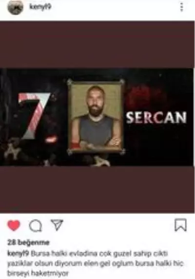 Sercan Yıldırım'ın ailesi, Bursa halkının destek vermemesine sosyal medyada isyan etti Sercan Yıldırım'ın ailesi, Bursa halkının destek vermemesine sosyal medyada isyan etti