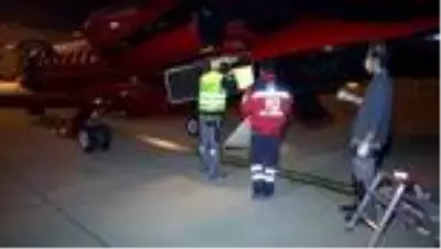 Ambulans uçak ilk kez radyoaktif ürün taşımak için havalandı Ambulans uçak ilk kez radyoaktif ürün taşımak için havalandı
