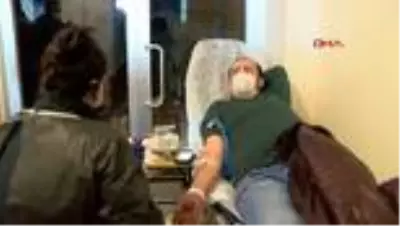 Malatya'da, sağlıkçılardan kan bağışı Malatya'da, sağlıkçılardan kan bağışı
