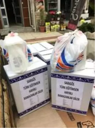 Türk Eğitim-Sen Sarıgöl Şubesinden gıda yardımı