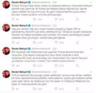 Bahçeli: IMF heyetiyle kulis yapanlar, Türkiye ekonomisine atıp tutuyorlar Bahçeli: IMF heyetiyle kulis yapanlar, Türkiye ekonomisine atıp tutuyorlar
