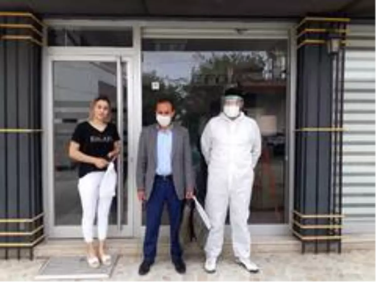 Kuaförler dezenfekte edildi