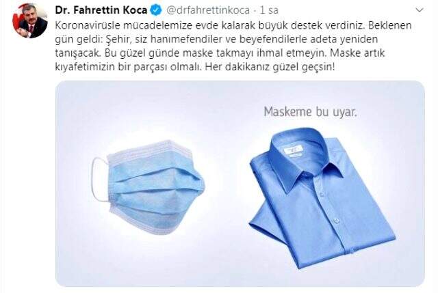 Bakan Koca'dan bugün 4 saat sokağa çıkacak 65 yaş üstü için kritik uyarı: Maske takmayı unutmayın