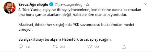 İYİ Partili Ağıralioğlu'ndan HDP'li Önder'in 'Bize danışıyordunuz' çıkışına cevap: Alçaklarla siyaset yapmıyoruz