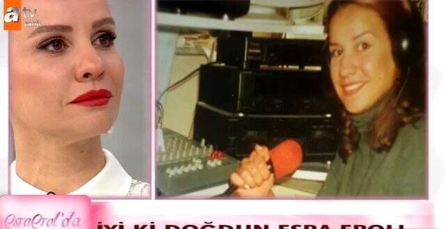 Esra Erol doğum günü sürprizi ile canlı yayında gözyaşlarına boğuldu.