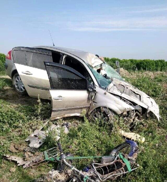 Mersin'de motosiklet otomobille çarpıştı, motosiklet sürücüsü hayatını kaybetti