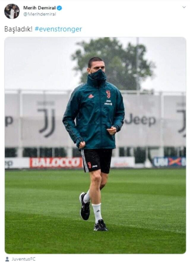 Sakatlığını atlatan milli yıldız Merih Demiral, 4 ay sonra antrenmanlara başladı