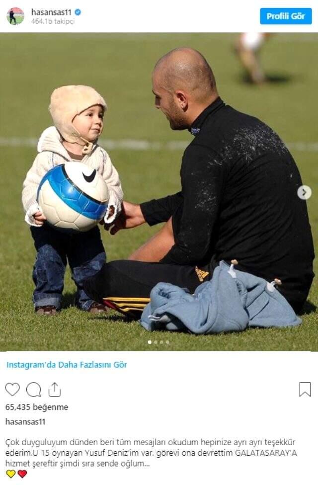 Galatasaray'dan ayrılan Hasan Şaş, sosyal medyadan duygusal bir mesaj yayınladı