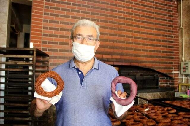 Edirneli fırıncının ürettiği 'mor simit' her derde deva