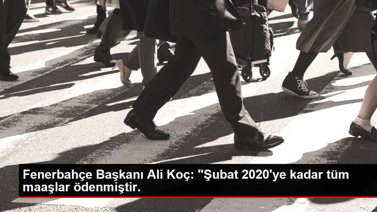 Fenerbahçe Başkanı Ali Koç: Fenerbahçe Başkanı Ali Koç:
