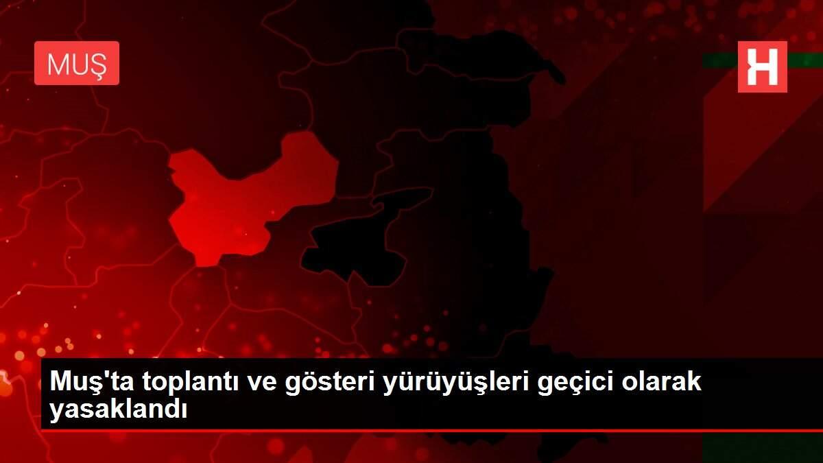 Muş'ta toplantı ve gösteri yürüyüşleri geçici olarak yasaklandı