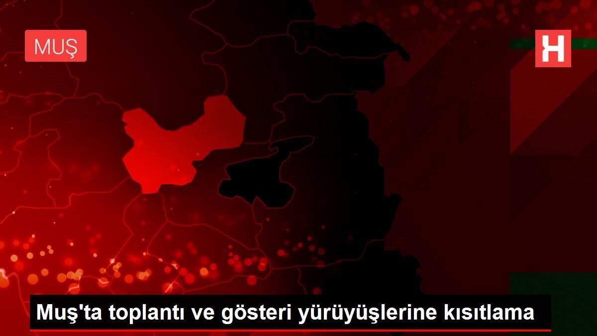 Muş'ta toplantı ve gösteri yürüyüşlerine kısıtlama