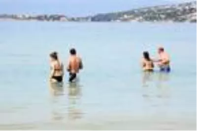 Sıcaklık 34 dereceyi gördü, plajlar hareketlendi