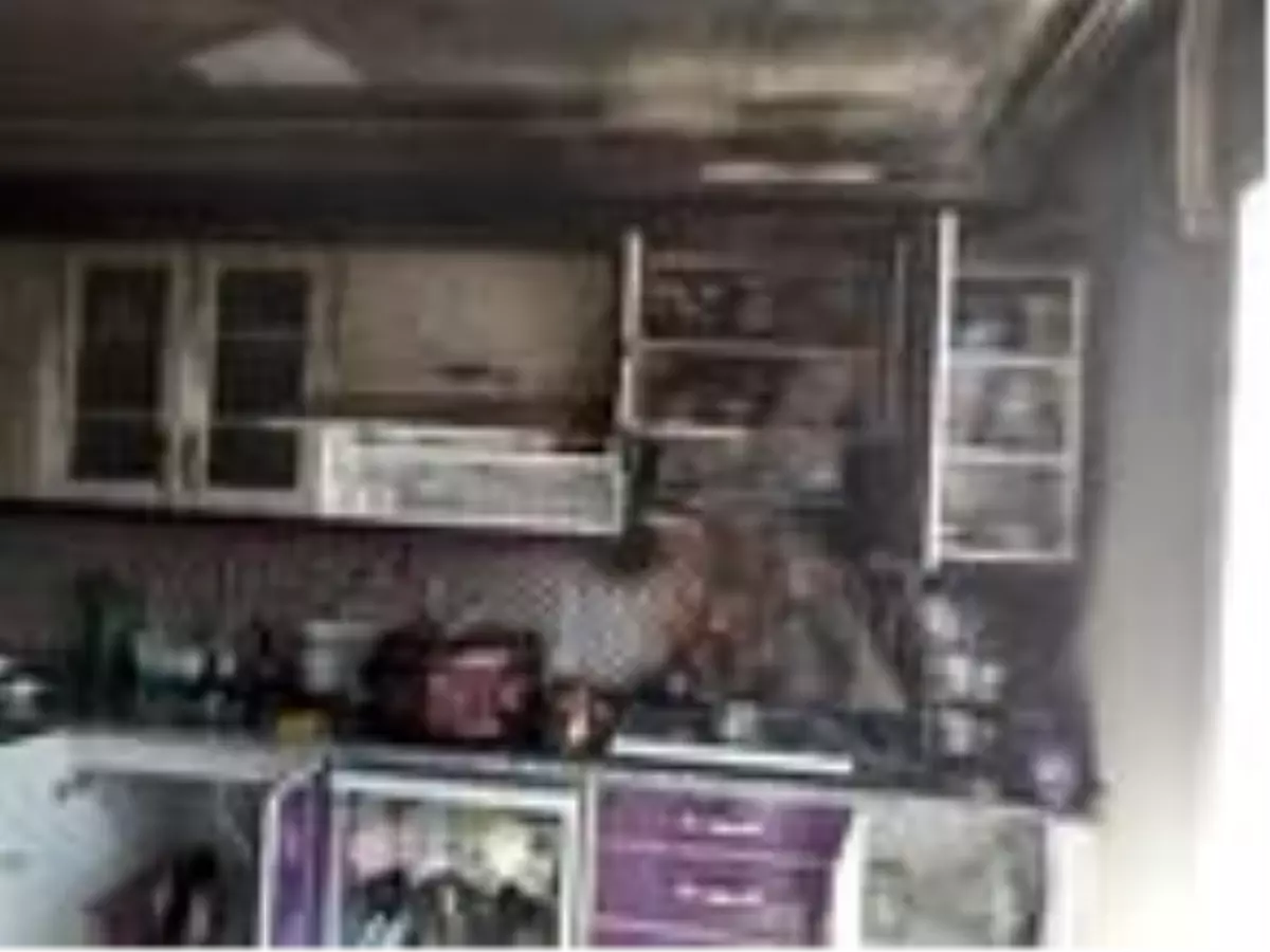 Aspiratörden çıkan yangın korkuttu