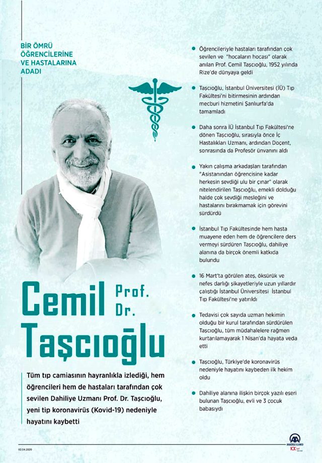 Bakan Koca'dan Prof. Dr. Taşcıoğlu paylaşımı: Mücadelesi için minnettarız