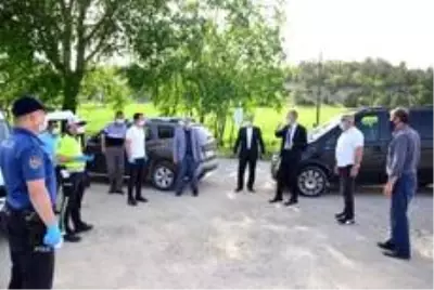 Başkan Ceyhun, Hisarcık'ta Korona virüs önlemlerini yerinde inceledi