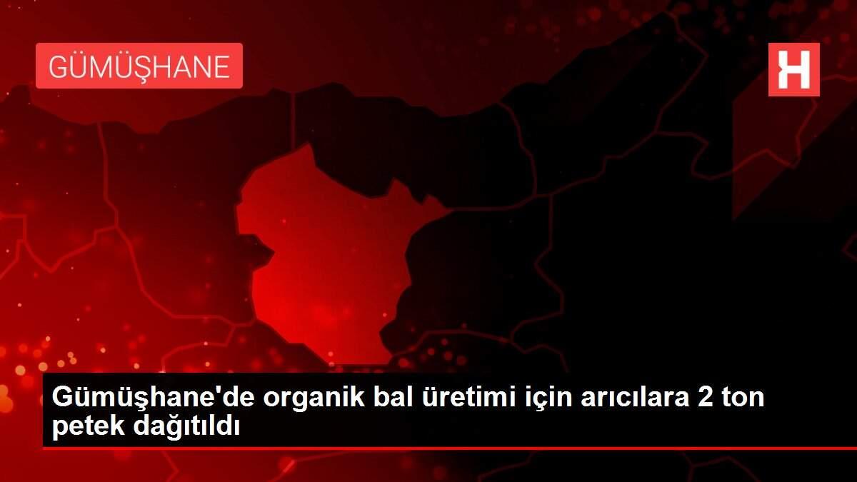 Gümüşhane'de organik bal üretimi için arıcılara 2 ton petek dağıtıldı