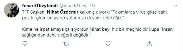 Nihat Özdemir'in 'Takımda 14 kişi kalsa da liglere devam edeceğiz' sözleri, sosyal medyada tepki topladı