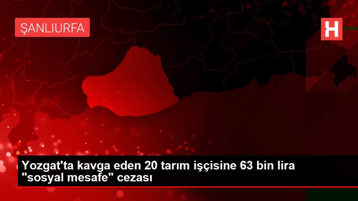 Yozgat'ta kavga eden 20 tarım işçisine 63 bin lira