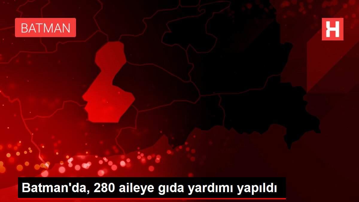 Batman'da, 280 aileye gıda yardımı yapıldı