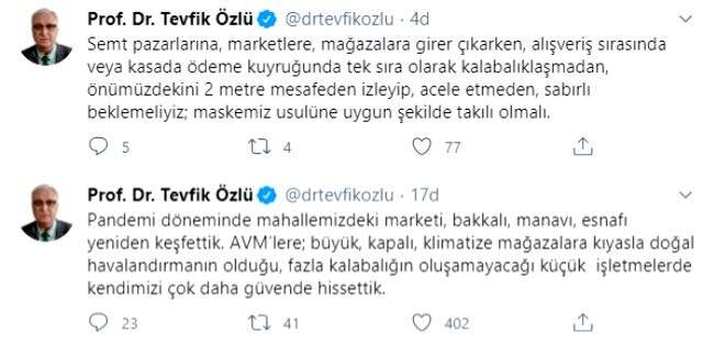 Bilim Kurulu Üyesi Tevfik Özlü, vatandaşlara alışveriş uyarısı: Önümüzdekini 2 metre mesafeden izlemeliyiz