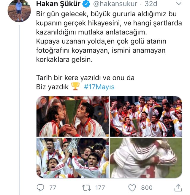 FETÖ firarisi Hakan Şükür, eski kulübü Galatasaray'ı tehdit etti