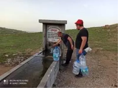 Kumalar Dağı'ndaki şifalı su Ramazan ayında ilgi odağı oluyor