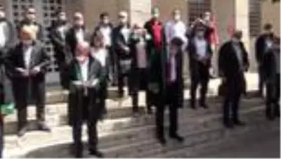 Avukatlardan saldırıya uğrayan Vefa Destek Grubuna destek Avukatlardan saldırıya uğrayan Vefa Destek Grubuna destek
