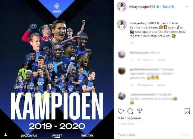 Eski Galatasaraylı Diagne, hocasının fotoğrafını silip yerine kendi fotoğrafını koydu Eski Galatasaraylı Diagne, hocasının fotoğrafını silip yerine kendi fotoğrafını koydu