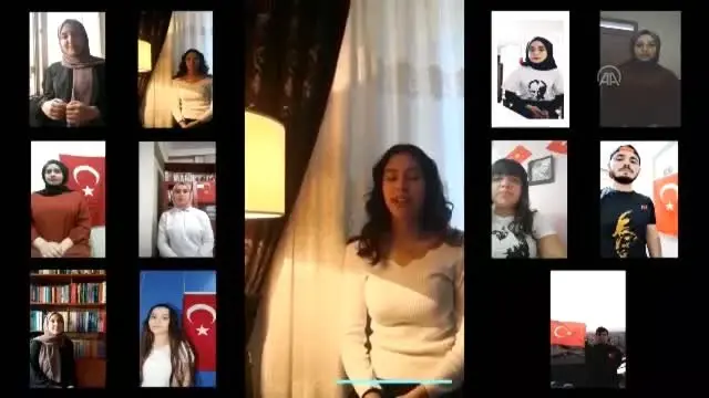 Hatay'da lise Ã¶ÄŸrencileri video konferans ile oratoryo