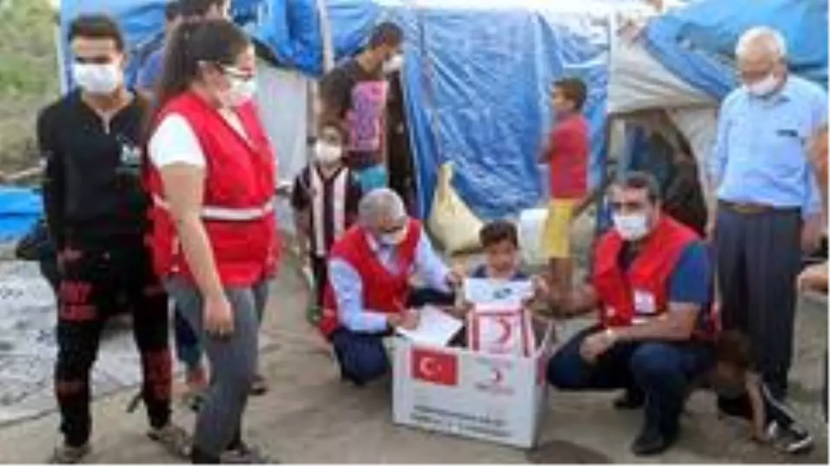 Kızılay'dan tarım işçilerine gıda yardımı