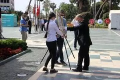 Alanya'da 19 Mayıs töreni korona gölgesinde yapıldı Alanya'da 19 Mayıs töreni korona gölgesinde yapıldı