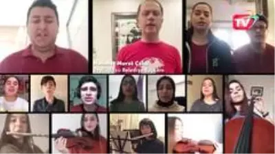 Başkan Çalık ve gençler online konserde Gençlik Marşı'nı seslendirdi Başkan Çalık ve gençler online konserde Gençlik Marşı'nı seslendirdi