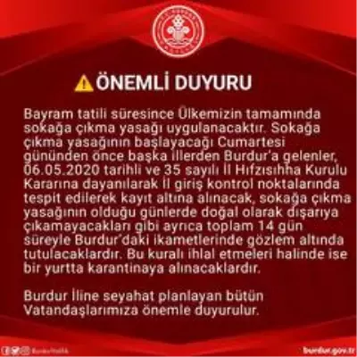 Burdur Valisi: