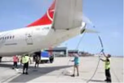 THY uçağı 19 Mayıs özel uçuşu için İstanbul'dan havalandı