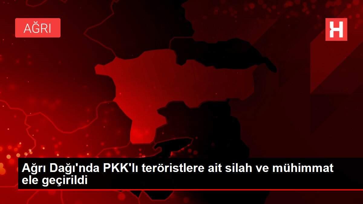 Ağrı Dağı'nda PKK'lı teröristlere ait silah ve mühimmat ele geçirildi Ağrı Dağı'nda PKK'lı teröristlere ait silah ve mühimmat ele geçirildi