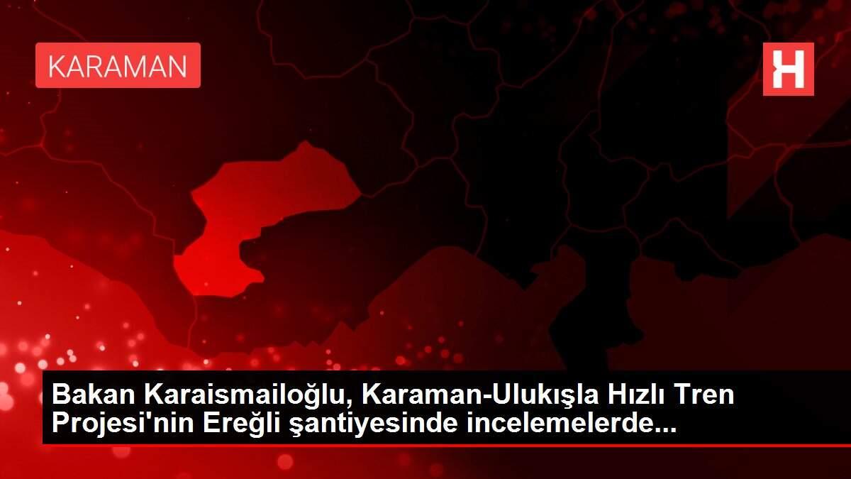 Bakan Karaismailoğlu, Karaman-Ulukışla Hızlı Tren Projesi'nin Ereğli şantiyesinde incelemelerde... Bakan Karaismailoğlu, Karaman-Ulukışla Hızlı Tren Projesi'nin Ereğli şantiyesinde incelemelerde...