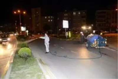 Çorum Belediyesi yaprak bitine karşı erken harekete geçti Çorum Belediyesi yaprak bitine karşı erken harekete geçti