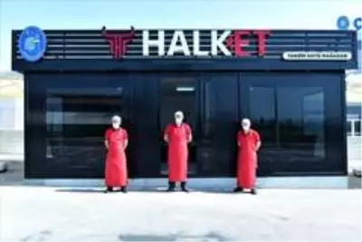 HalkEt mağazasında et satışına başladı