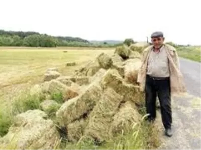İhanete uğrayan çiftçinin balyalarını jandarma kurtardı