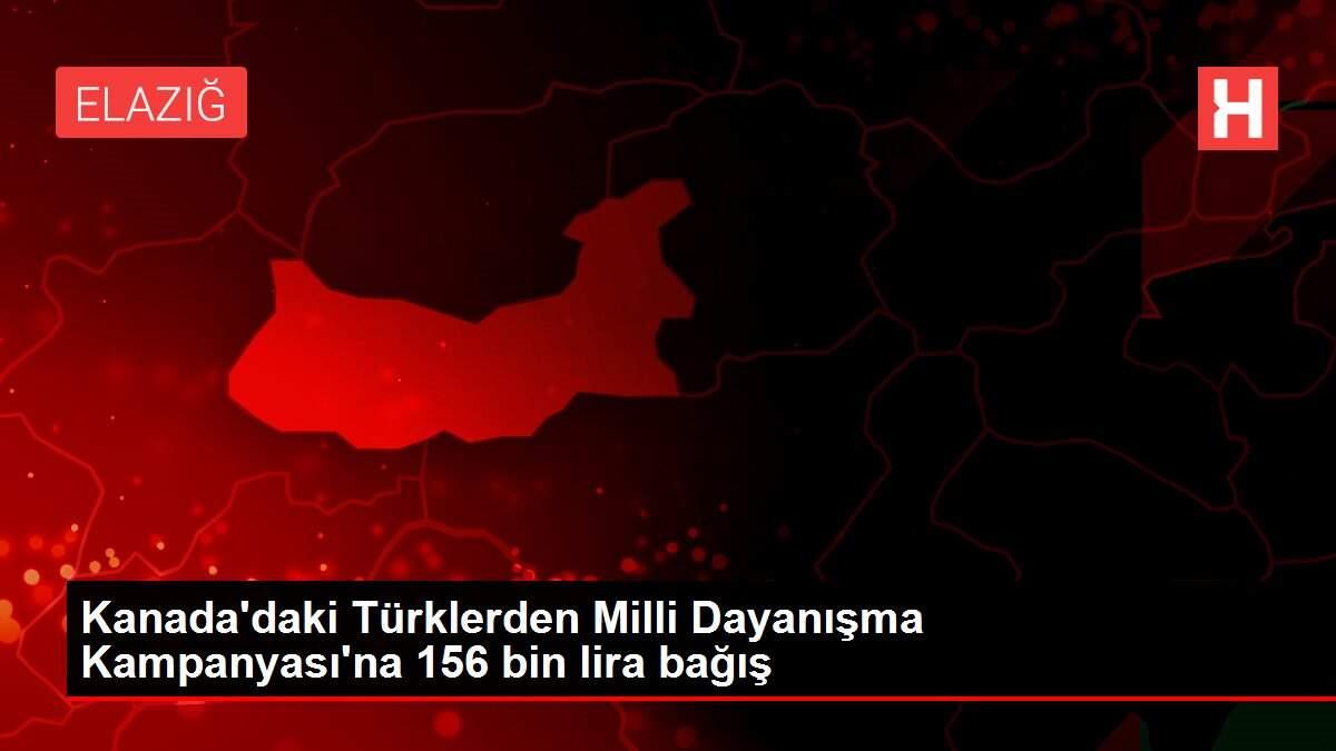Kanada'daki Türklerden Milli Dayanışma Kampanyası'na 156 bin lira bağış