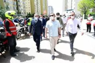 Motosiklet tutkunları demirden atlarını 19 Mayıs için sürdü Motosiklet tutkunları demirden atlarını 19 Mayıs için sürdü