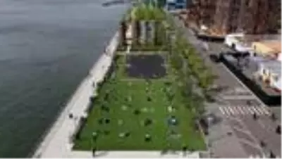 New York Domino Park’a sosyal mesafe çemberi çizildi