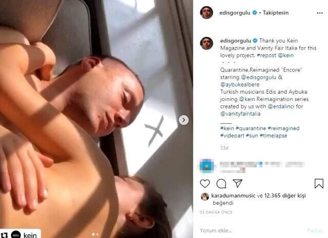Şarkıcı Edis'in yatakta sarmaş dolaş poz verdiği kadın müzisyen Aybüke Albere çıktı Şarkıcı Edis'in yatakta sarmaş dolaş poz verdiği kadın müzisyen Aybüke Albere çıktı