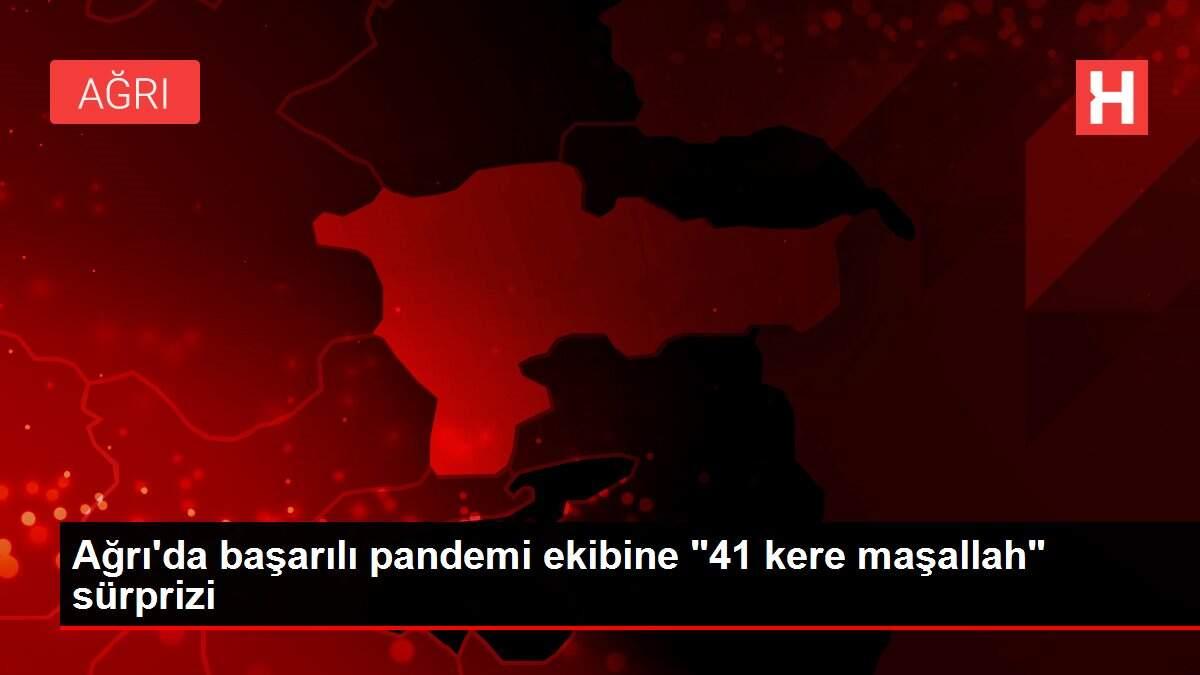 Ağrı'da başarılı pandemi ekibine