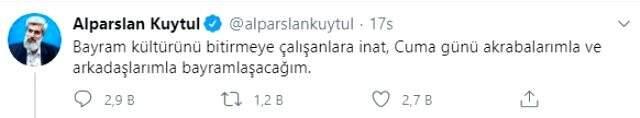 Alparslan Kuytul, koronavirüse meydan okuyor: Akrabalarım ve arkadaşlarımla bayramlaşacağım
