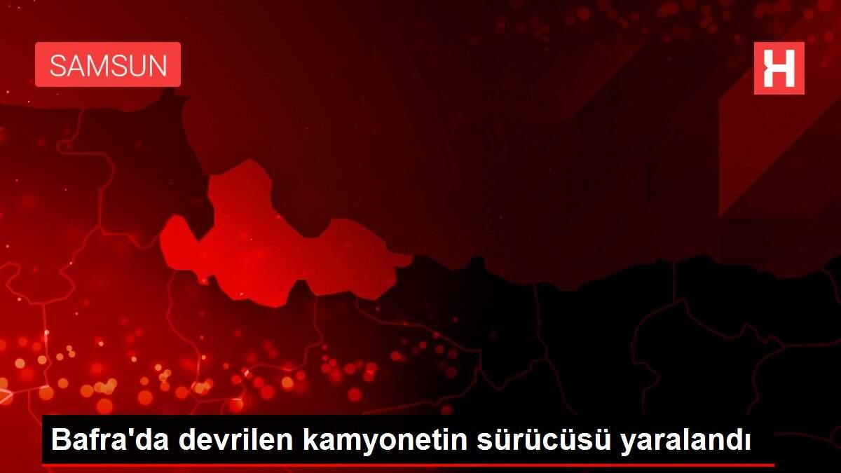Bafra'da devrilen kamyonetin sürücüsü yaralandı Bafra'da devrilen kamyonetin sürücüsü yaralandı