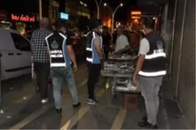 Cizre'de kaldırım işgali denetimi